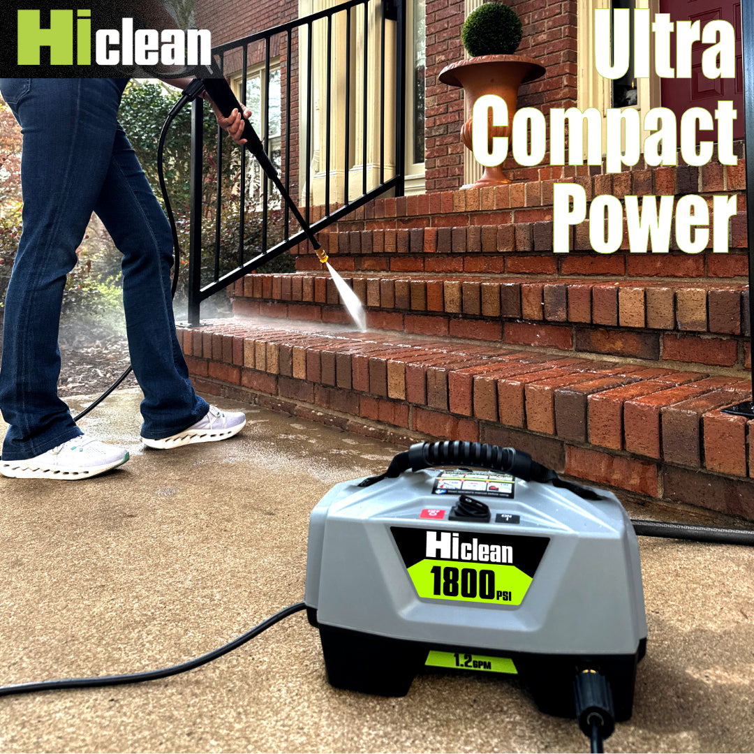 Hiclean Electric Pressure Washer, 1800 Max PSI, Ultra Compact