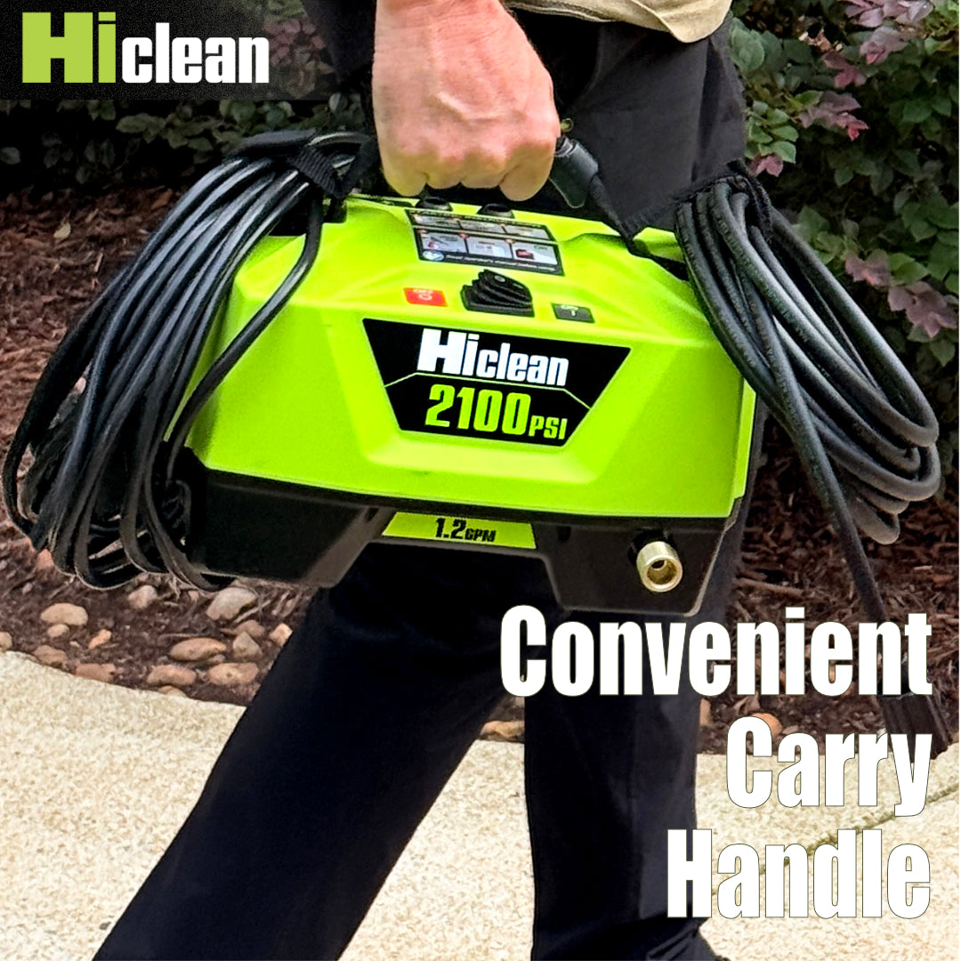 Hiclean Premium Electric Pressure Washer, 2100 Max PSI, Ultra Compact