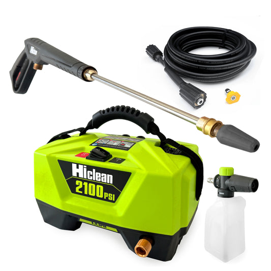 Hiclean Premium Electric Pressure Washer, 2100 Max PSI, Ultra Compact