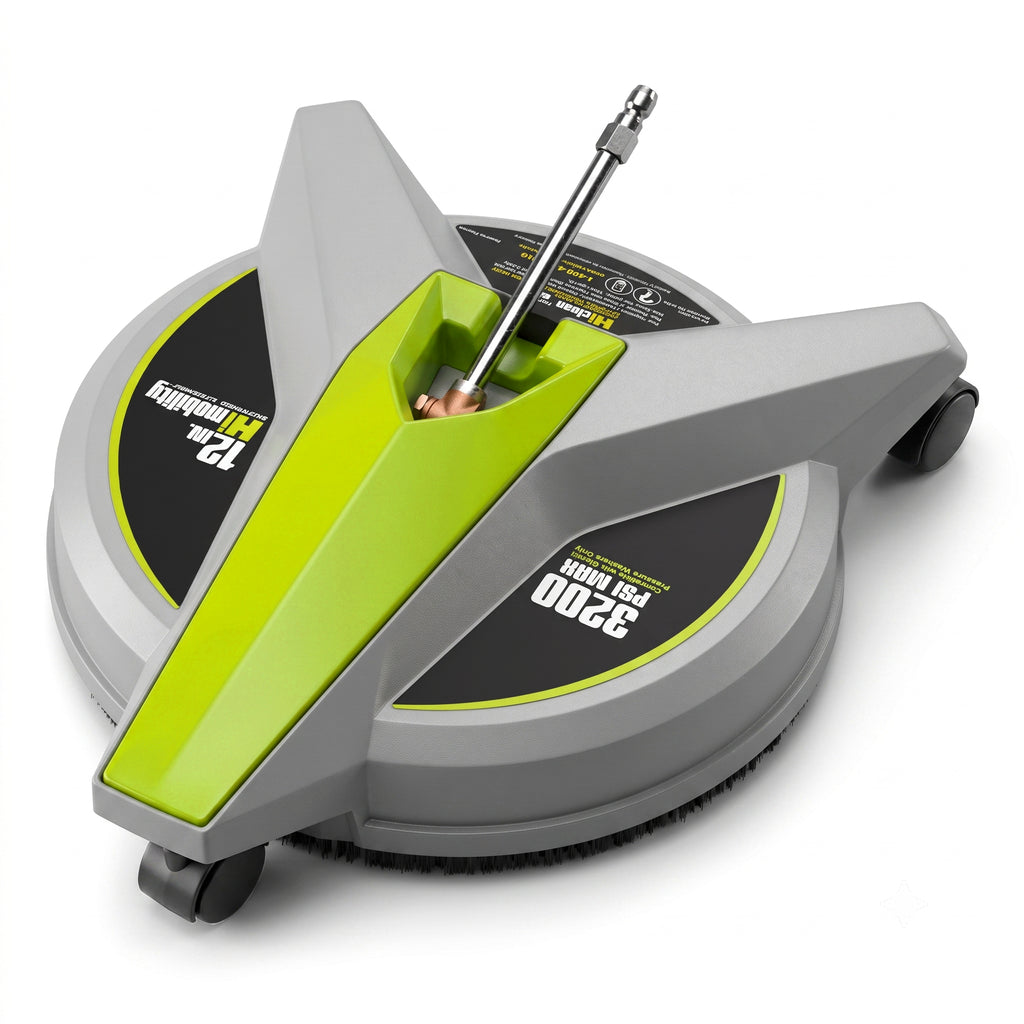 Electric Pressure Washer Surface Cleaner with Wheels, 12" Wide Attachment