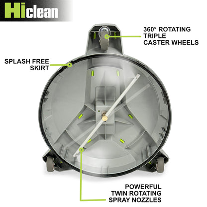15-inch Surface Cleaner with Wheels