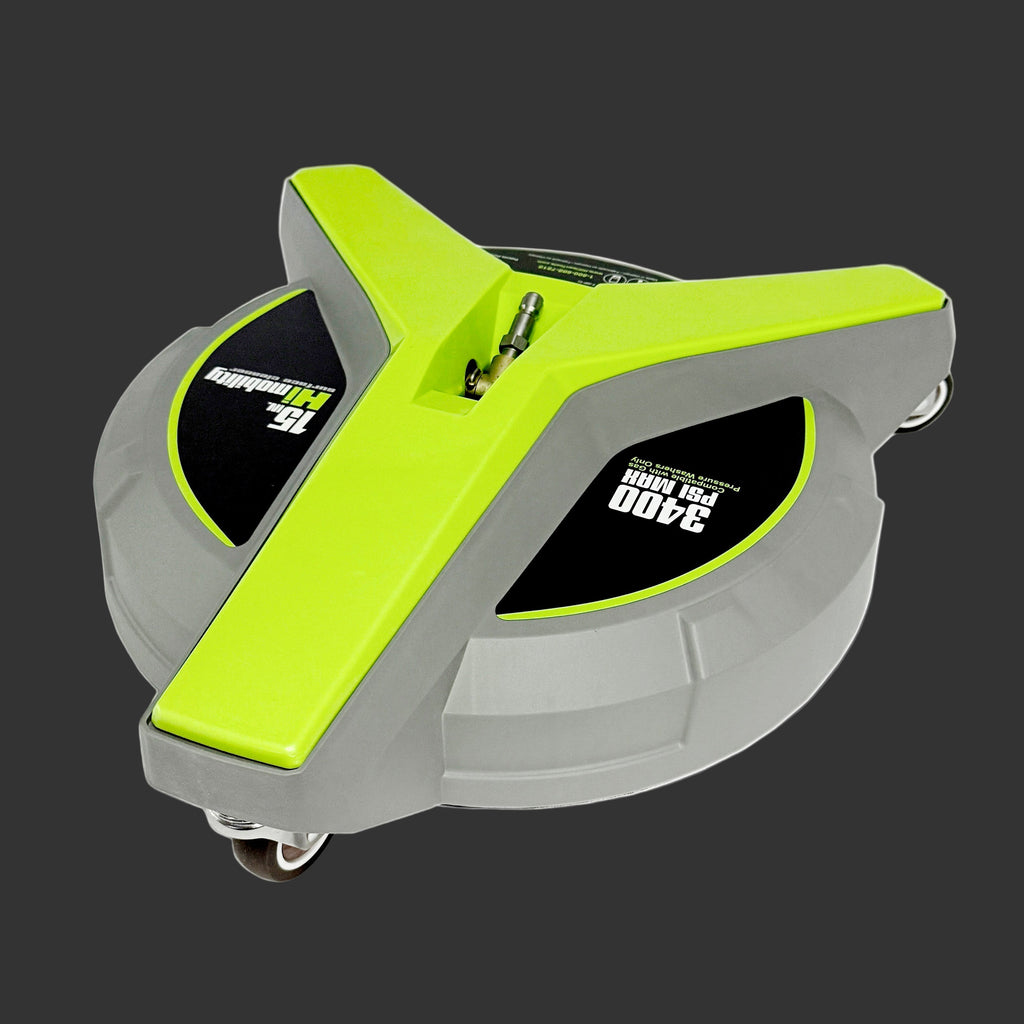 Gas Pressure Washer Surface Cleaner with Wheels, 15" Wide Attachment