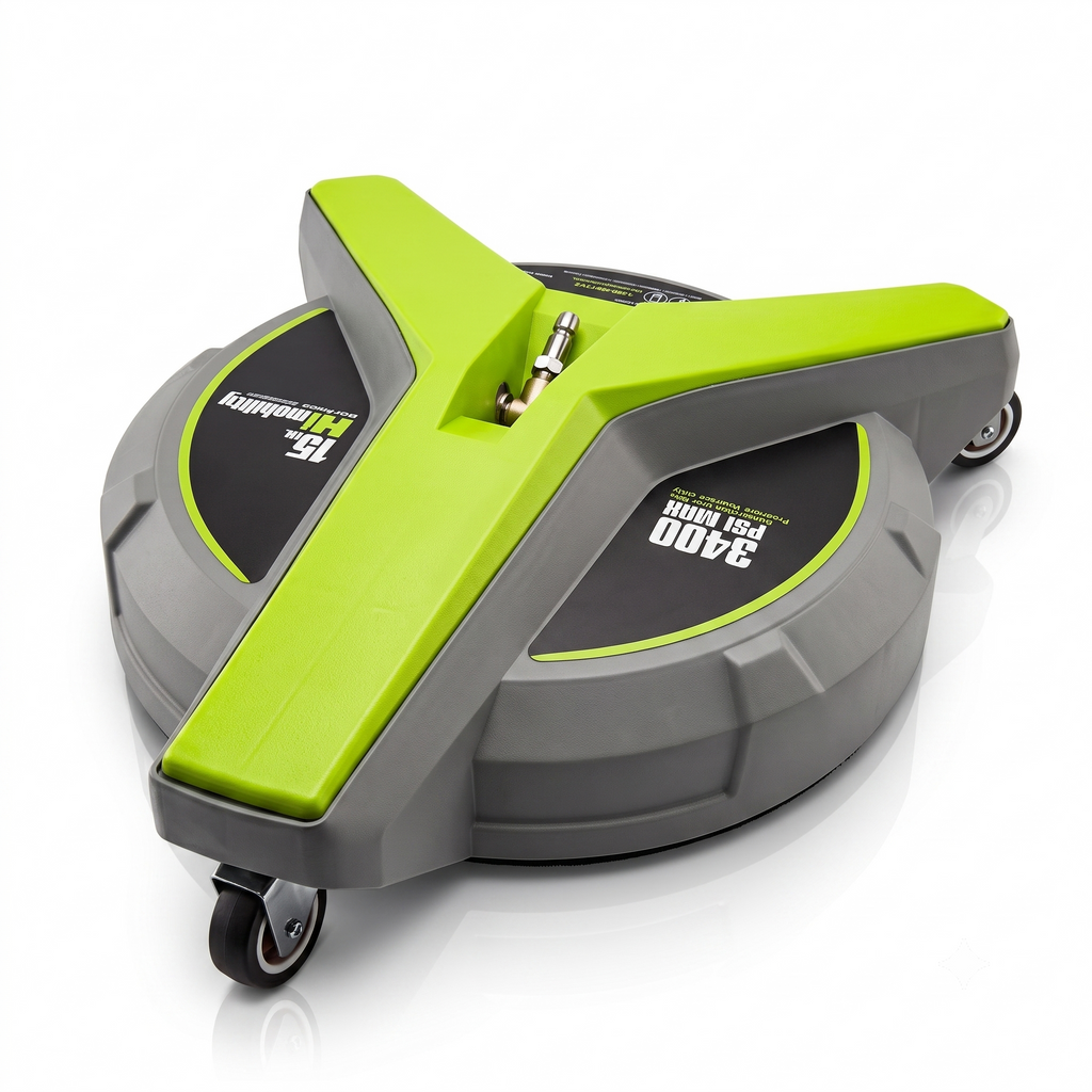 Gas Pressure Washer Surface Cleaner with Wheels, 15" Wide Attachment