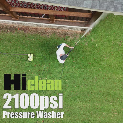 KIT, 2100 PSI Electric Pressure Washer w/ 12in Surface Cleaner Attachment